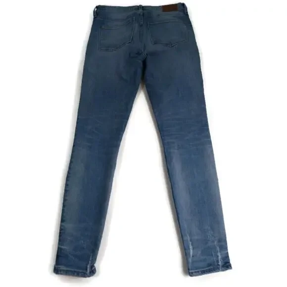 J439 Madewell High Rise Distressed Skinny 28 - Picture 5 of 10